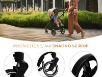 kinderkraft cărucior 2-in-1 yoxi negru