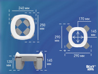 roxy hp-box-g Дорожный горшок  "handypotty" серый