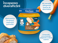 gerber piure de legume cu iepure (5 luni+) 125 gr.