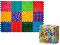 ortek 11024 covoraș ortopedic pentru masaj puzzle "mega mix" (12 el.)