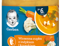 gerber piure de supă cu curcan și legume (6 luni+) 190 gr.