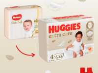 huggies extra care 4 (8-16 kg.) 33 buc.