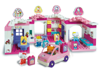 androni 8659-00hk  constructor hello kitty "centrul comercial "(140 el.)