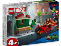 lego marvel 76287 constructor "iron man cu motocicleta si hulk" (68 el.)