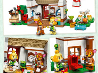 lego animal crossing 77049 constructor "vizita la domiciliu a isabellei" (389 el.)