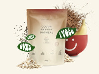 nutrino lab terci de fulgi de ovaz-banana-chia-cacao-vanilie (200 g)