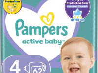 pampers active baby 4 (9-14 кг.) 62 шт.