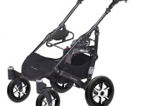 babyactive carucior pentru gemeni 3 in 1 twinni silver