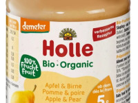 holle bio organic Пюре яблоко, банан и абрикос (6 м+) 190 гр.