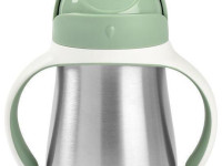 beaba 5556 cana inox cu pai 250 ml. (8 m.+) verde