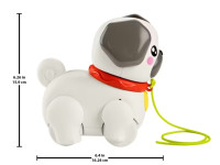 fisher-price htw94 jucărie muzicală  cu roti "pug"