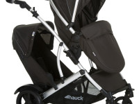 hauck carucior pentru doi copii duett 2 black