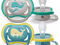 avent scf349/24 Пустышка силиконовая ultra air (18 м+) 2 шт.