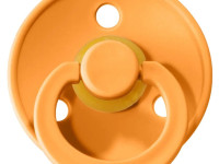 bibs suzeta rotunda din late color m (6-18 luni) apricot