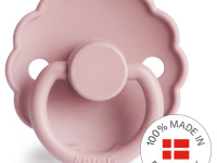 frigg suzeta rotunda din silicon "daisy" (0-6 luni) baby pink