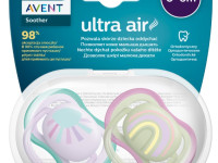 avent scf085/59 Пустышка силиконовая ultra air (0-6 м+) 2 шт.