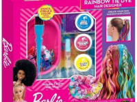 cra-z-art 34050int Набор для создания радужных волос "barbie rainbow tie-dye hair designer"