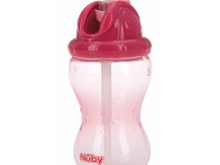 nuby nv0404001 Поильник "no-spill flip-it" c трубочкой (12м+) 360 мл.