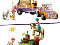 lego friends 42634 constructor "remorca cu cal si ponei" (105 el.)