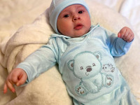 new baby 41163 Набор из 4 ед. для новорожденных "bear" р.50 (0 м+) бежевый