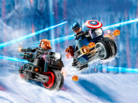 lego marvel 76260 constructor " black widow și captain america pe motociclete" (130el.)