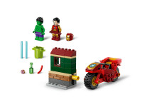 lego marvel 76287 constructor "iron man cu motocicleta si hulk" (68 el.)