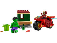 lego marvel 76287 constructor "iron man cu motocicleta si hulk" (68 el.)