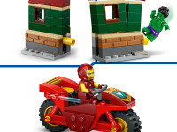 lego marvel 76287 constructor "iron man cu motocicleta si hulk" (68 el.)