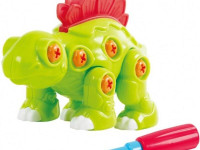 playgo 2046 set de joc "asamblați un dinozaur: stegosaurus”