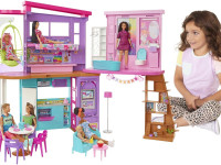 barbie hcd50 casa de vacanta barbie cu 2 etaje (30 accesorii)