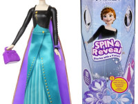 disney princess hxd27 setul de joc "spin reveal: frozen anna"