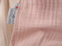 veres 153.7.01 lenjerie de pat "muslin pink-beige" (3 buc.)