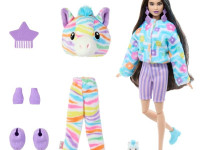 barbie hrk39 păpușă "cutie reveal: zebra" 