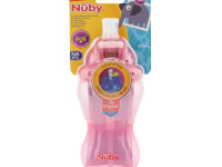 nuby nv0404001 Поильник "no-spill flip-it" c трубочкой (12м+) 360 мл.