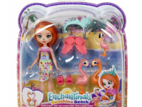 enchantimals hrx85 setul de joc "familia flamingo a lui florinda"