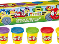 play-doh f7368 set de plastilină "Înapoi la școală" (5 culori)