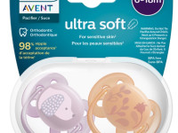 avent scf091/18  suzeta din silicon ultra soft (6-18 m.) 2 buc.  