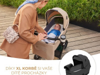 kinderkraft cărucior 2-in-1 yoxi gri