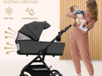 kinderkraft cărucior 2-in-1 yoxi gri