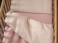 veres 153.7.01 lenjerie de pat "muslin pink-beige" (3 buc.)