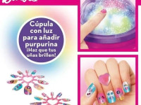 cra-z-art 34052int set manichiura barbie "glitter & shine nail studio"