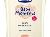 chicco Массажное масло baby moments для чувствительной кожи (200 мл.)