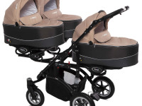 babyactive carucior pentru tripleti 2 in 1 trippy beige