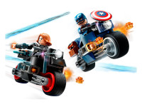 lego marvel 76260 constructor " black widow și captain america pe motociclete" (130el.)