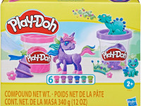 play-doh f9932 set de plastilină "colecția sparkle" (6 culori)