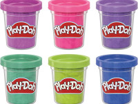 play-doh f9932 set de plastilină "colecția sparkle" (6 culori)