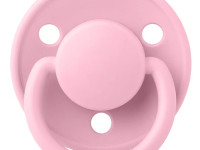 bibs Пустышка круглая силиконовая de lux (0-36 м.) baby pink