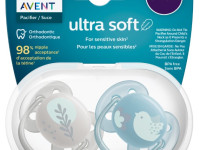 avent scf091/15  suzeta din silicon ultra soft (6-18 m.) 2 buc.  