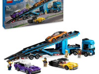 lego city 60408 Конструктор "Грузовик-автовоз со спортивными автомобилями" (998 дет.)