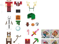 mattel hxm86 calendarul advent "minecraft"